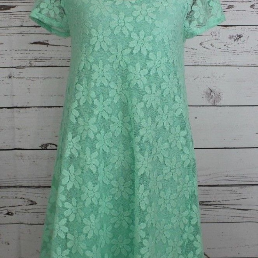 Kimchi blue Mint Green lace Mini Dress